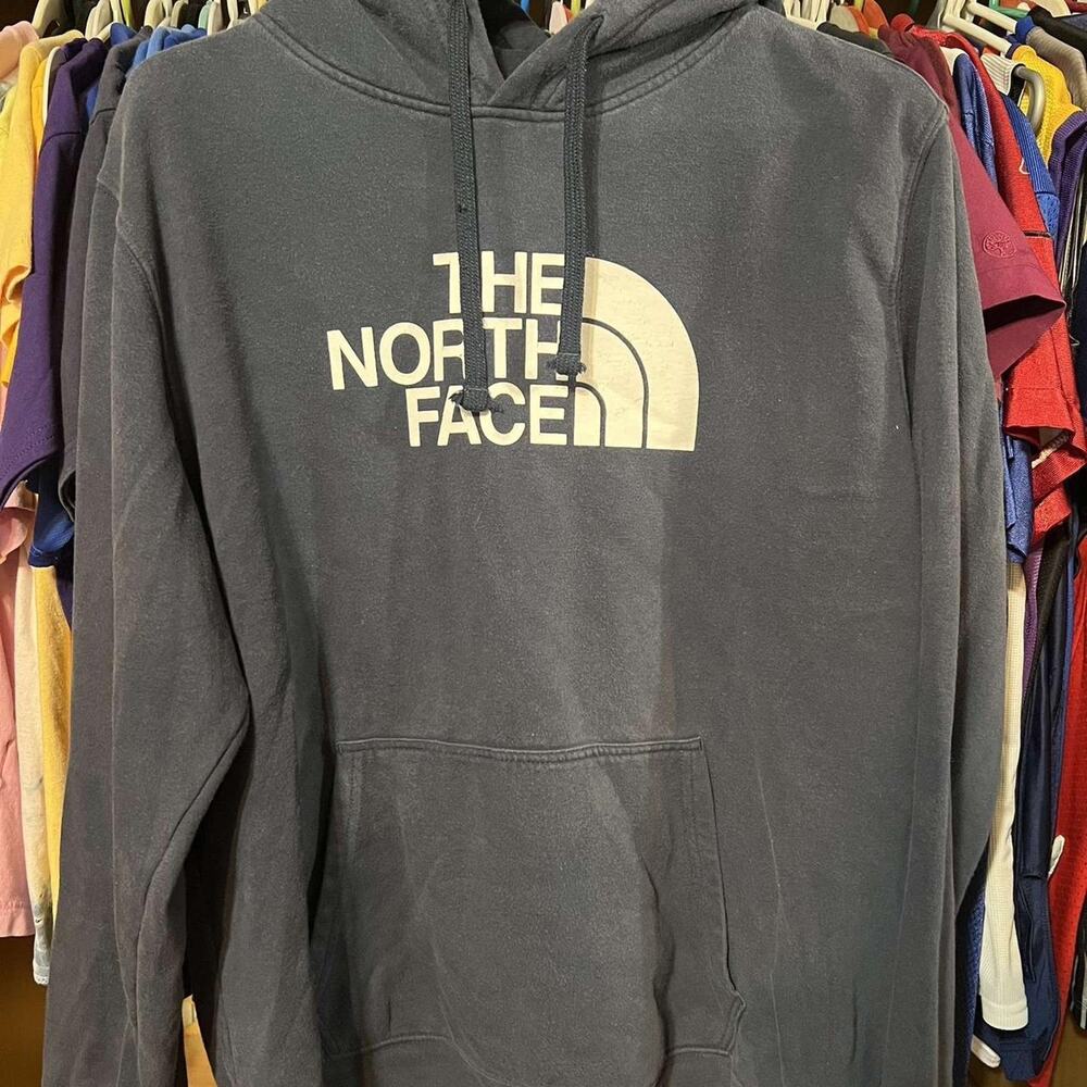 The north face navy hoodie